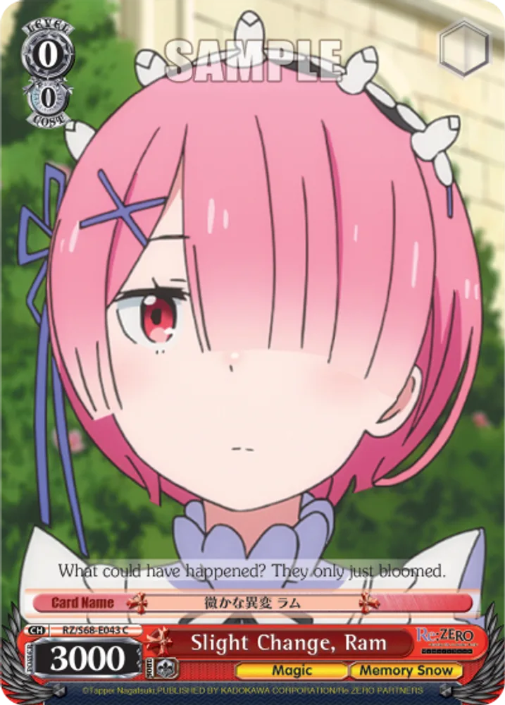 Slight Change, Ram