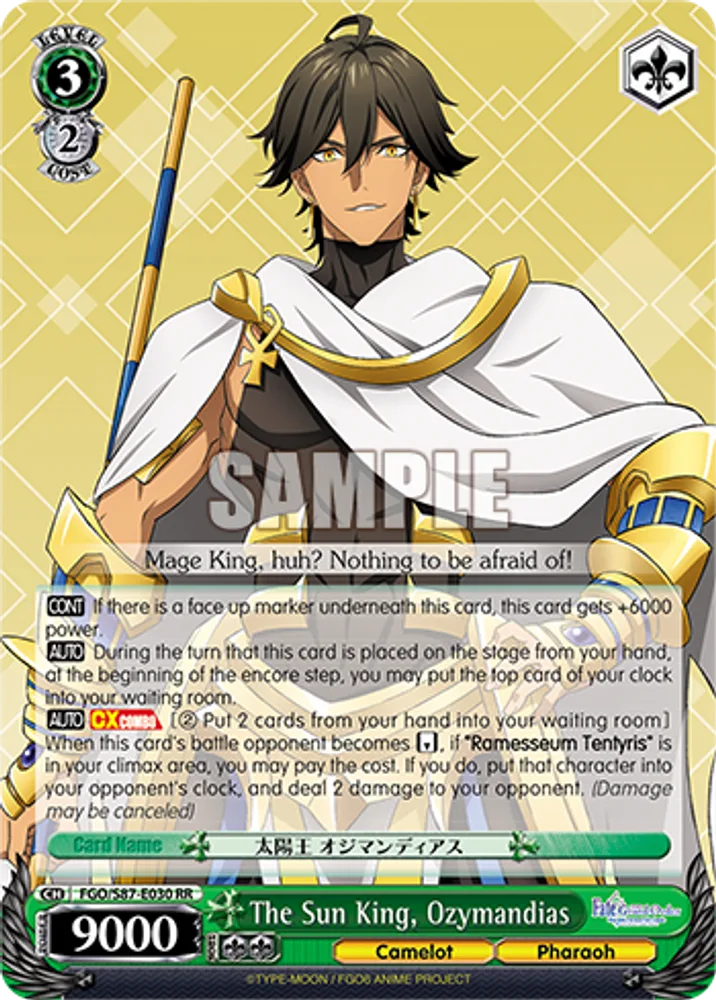 The Sun King, Ozymandias