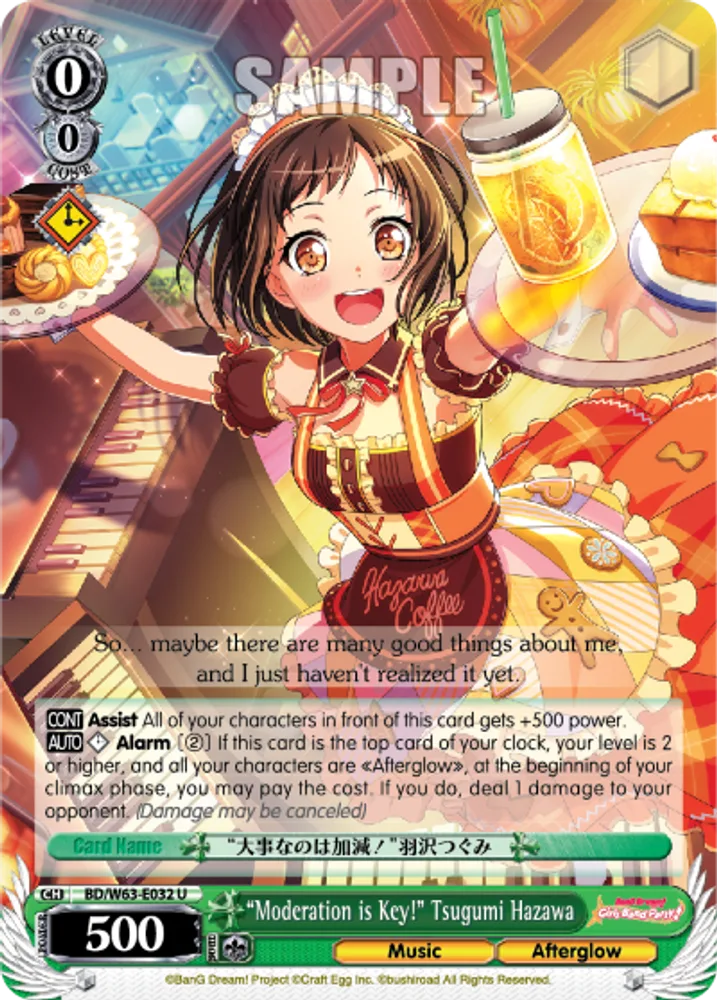 "Moderation is Key!" Tsugumi Hazawa