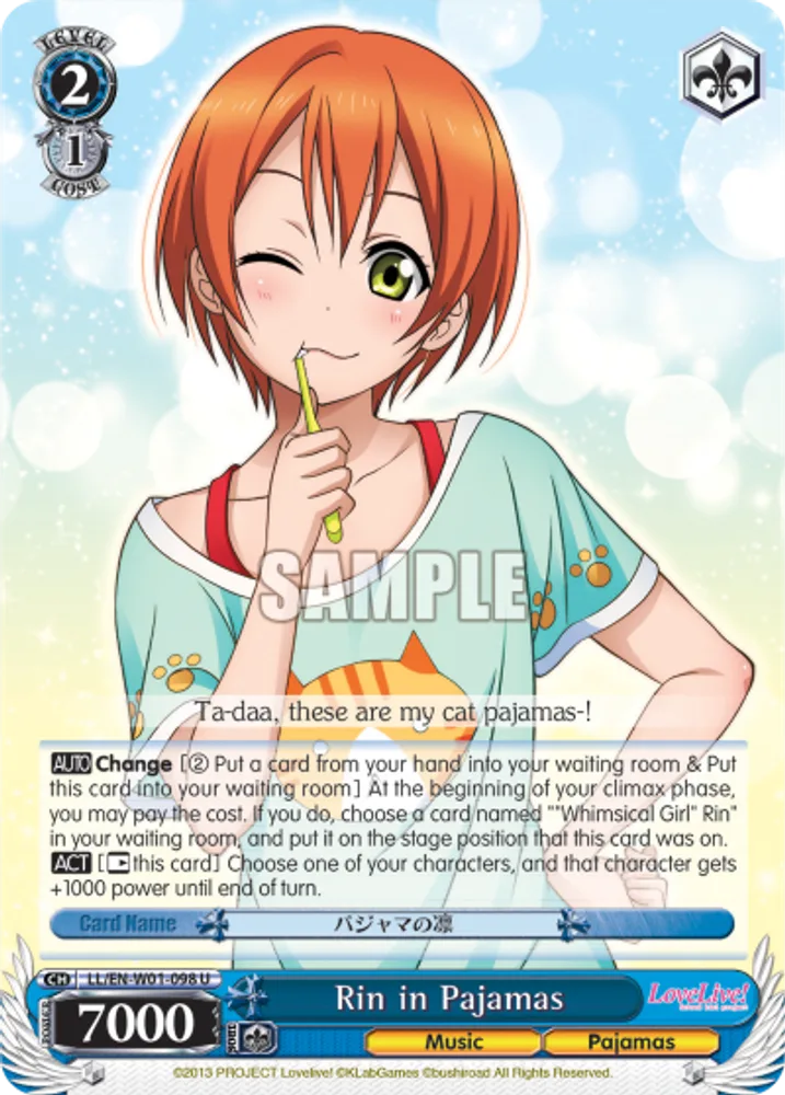 Rin in Pajamas