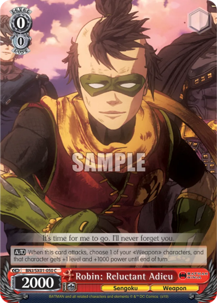 Robin: Reluctant Adieu