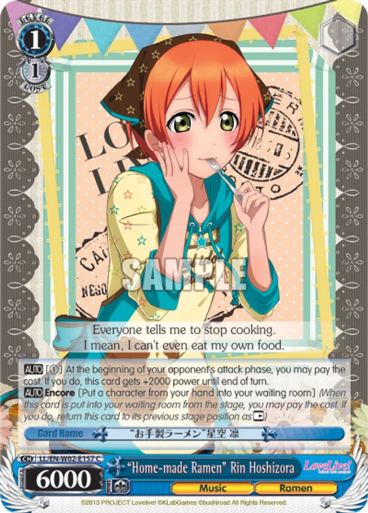 “Home-made Ramen” Rin Hoshizora