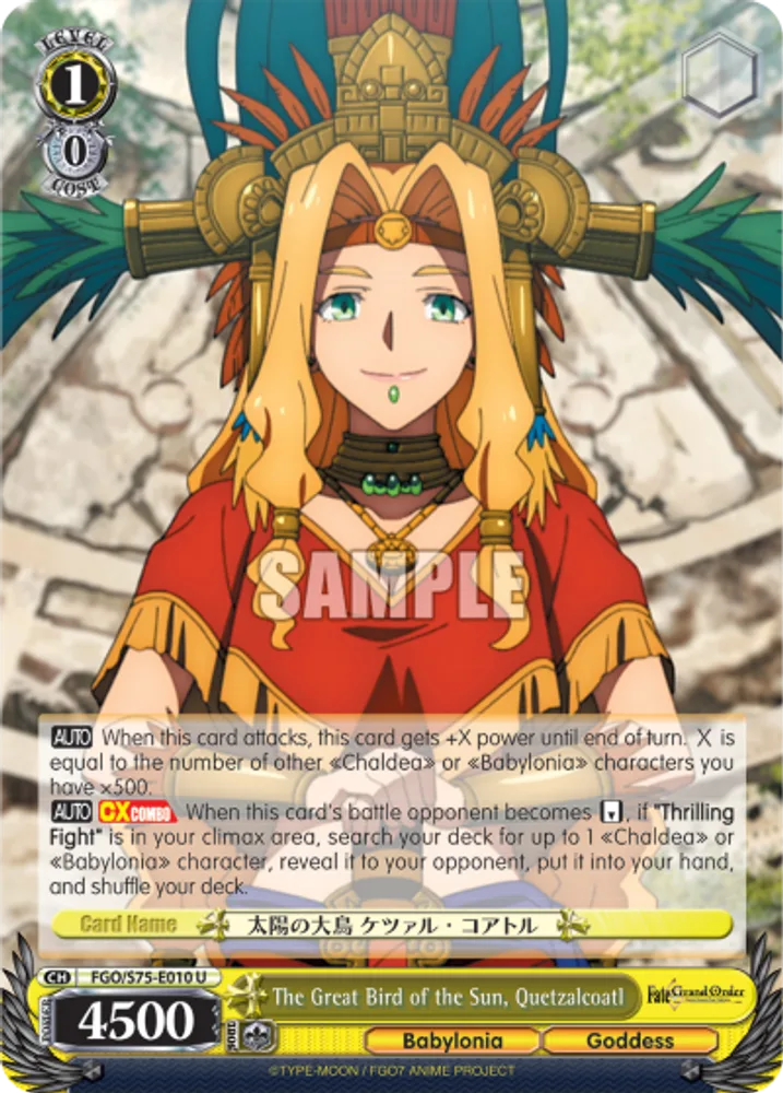 The Great Bird of the Sun, Quetzalcoatl