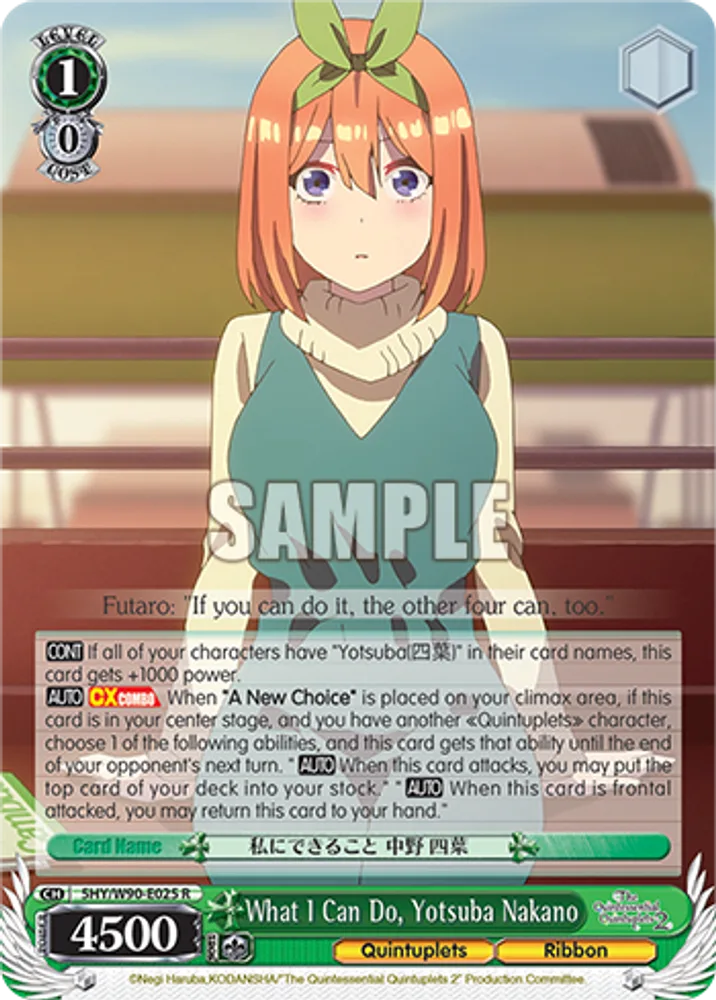 What I Can Do, Yotsuba Nakano