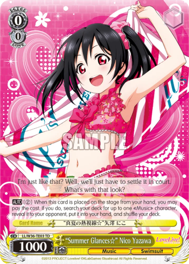"Summer Glances☆" Nico Yazawa