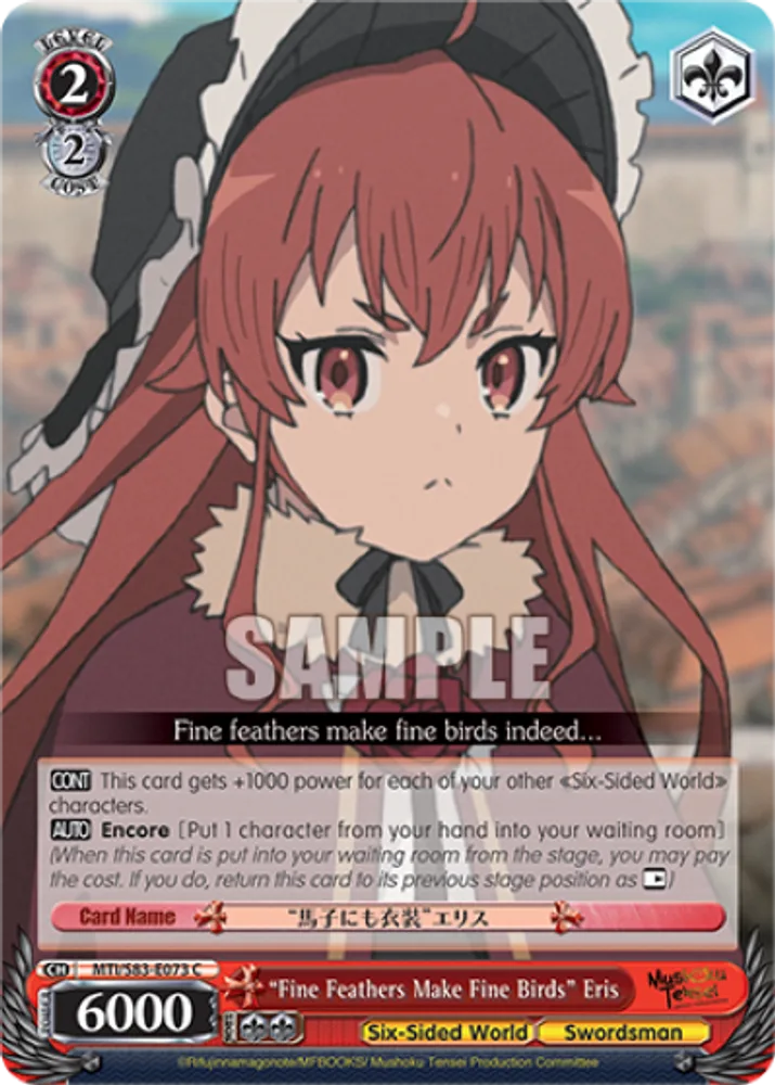 "Fine Feathers Make Fine Birds" Eris