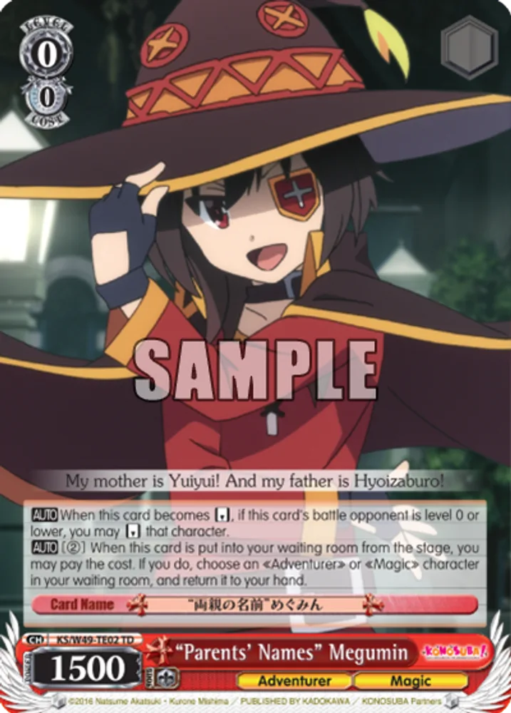 “Parents' Names” Megumin