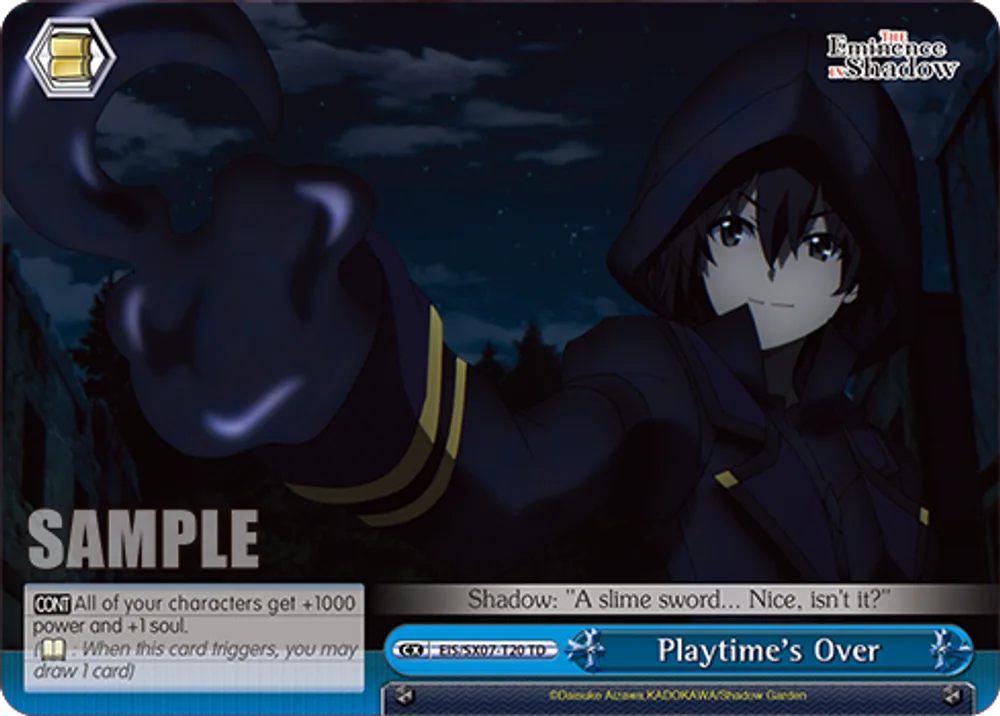 Playtime's Over