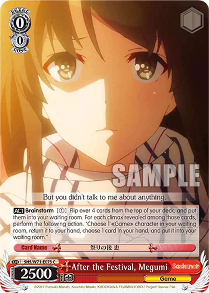 After the Festival, Megumi
