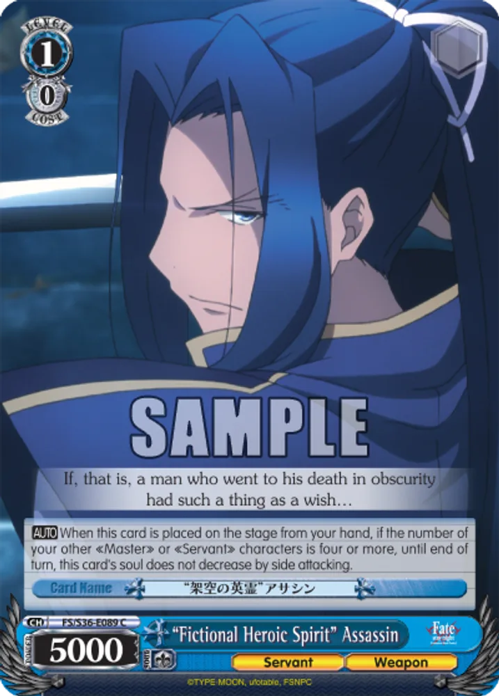 “Fictional Heroic Spirit” Assassin