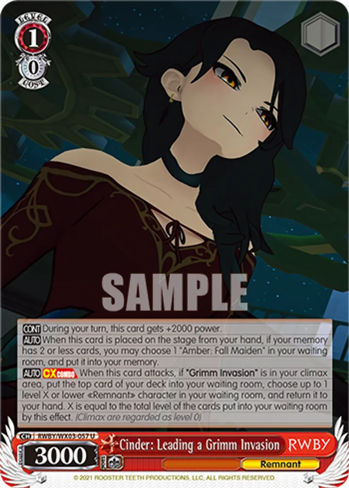 Cinder: Leading a Grimm Invasion