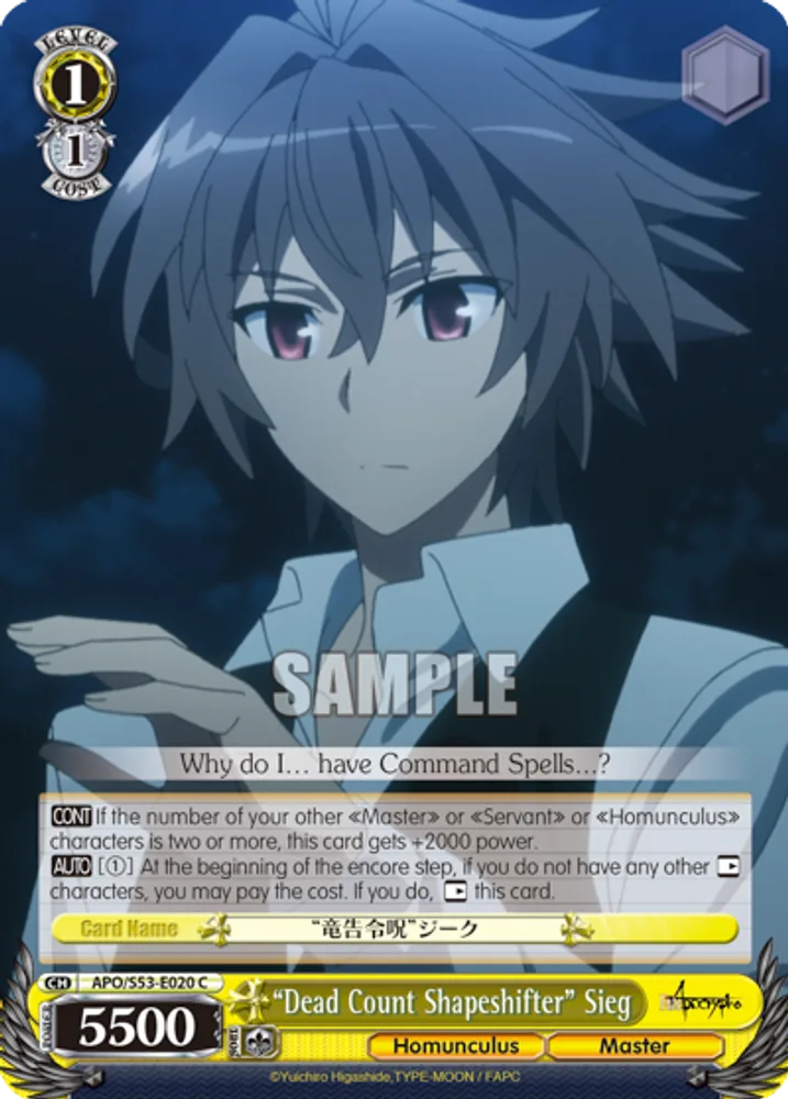 "Dead Count Shapeshifter" Sieg