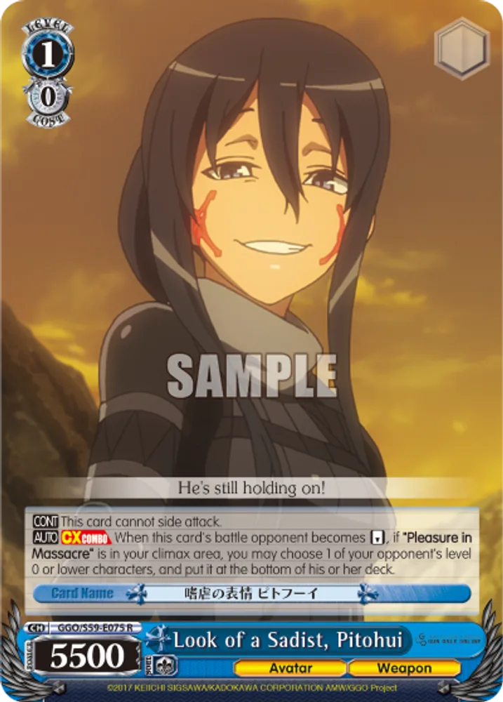 Look of a Sadist, Pitohui