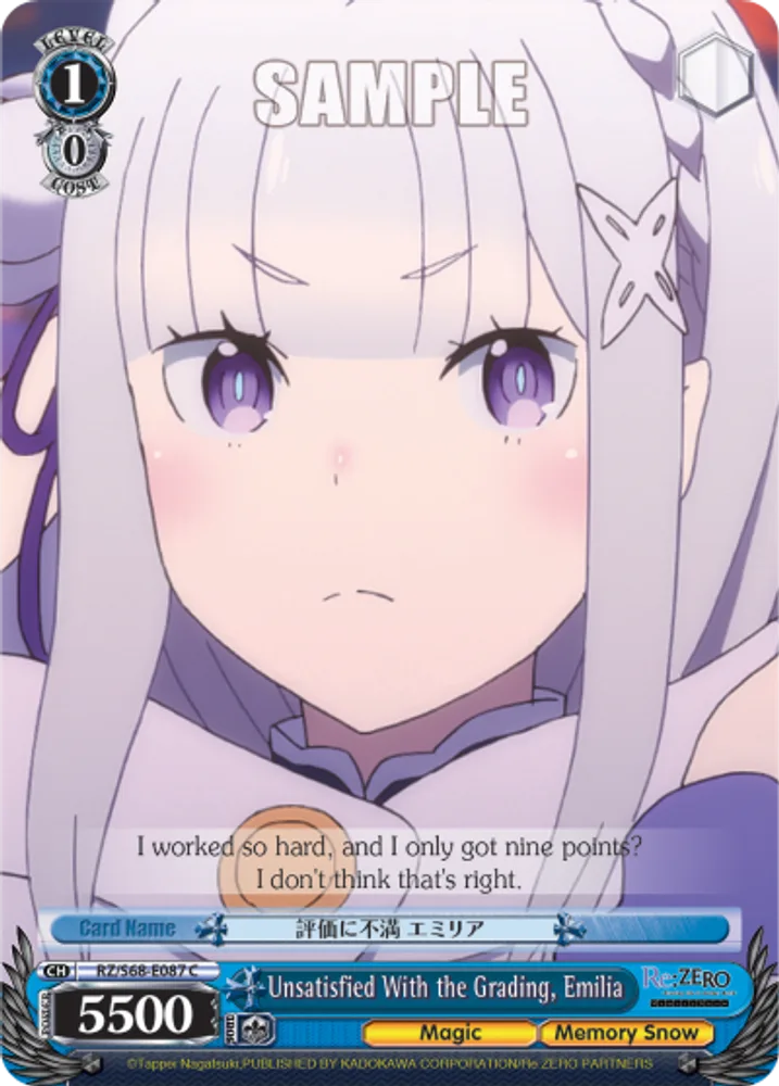 Unsatisfied With the Grading, Emilia