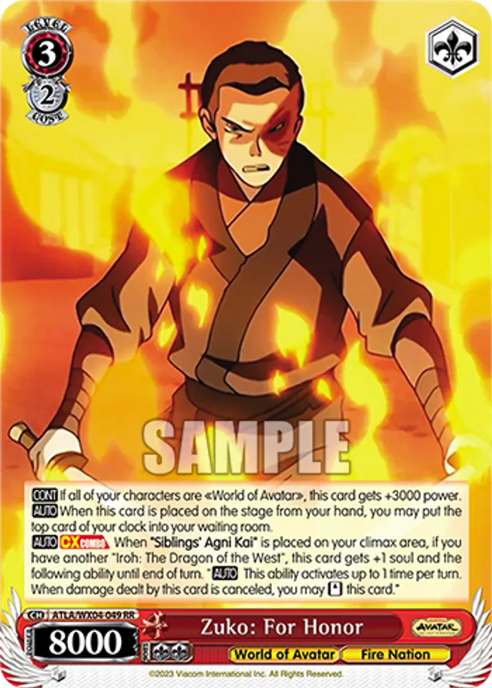 Zuko: For Honor