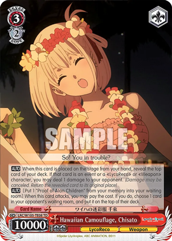 Hawaiian Camouflage, Chisato