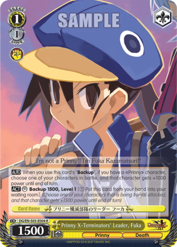 Prinny X-Terminators' Leader, Fuka