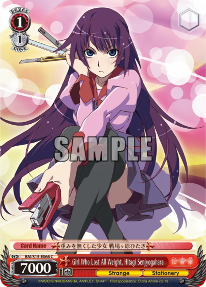 Girl Who Lost All Weight, Hitagi Senjyogahara