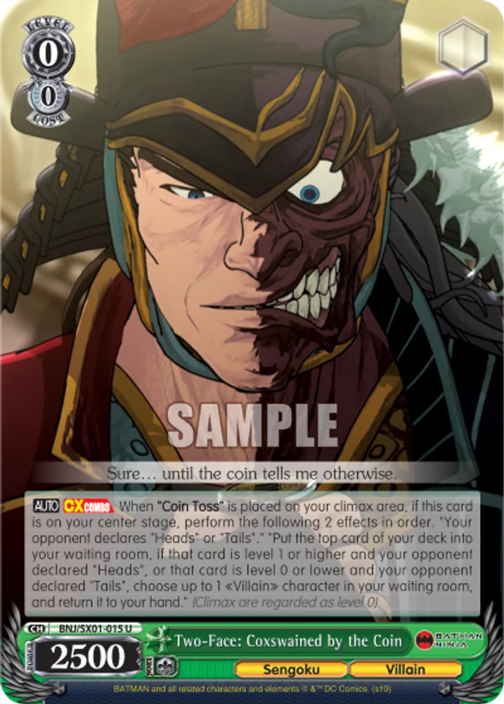 Two-Face: Coxswained by the Coin