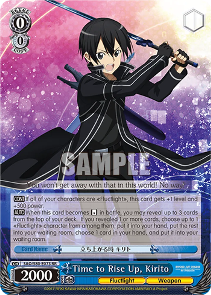 Time to Rise Up, Kirito