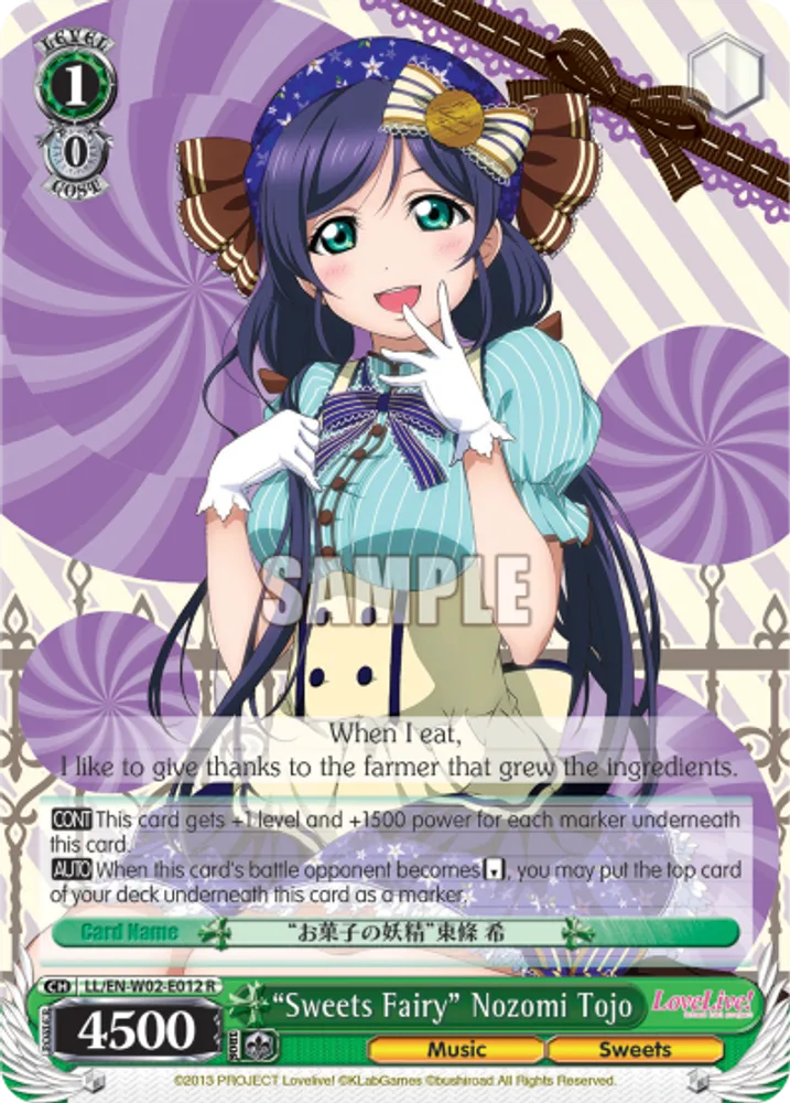 “Sweets Fairy” Nozomi Tojo