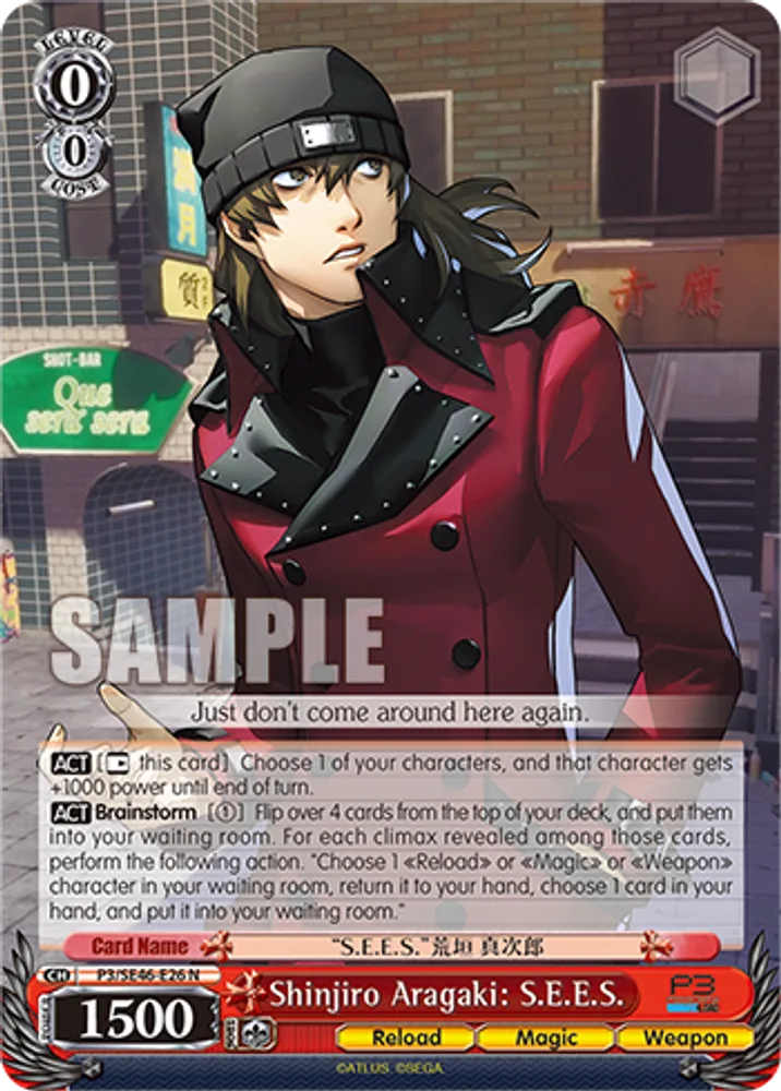 Shinjiro Aragaki: S.E.E.S.