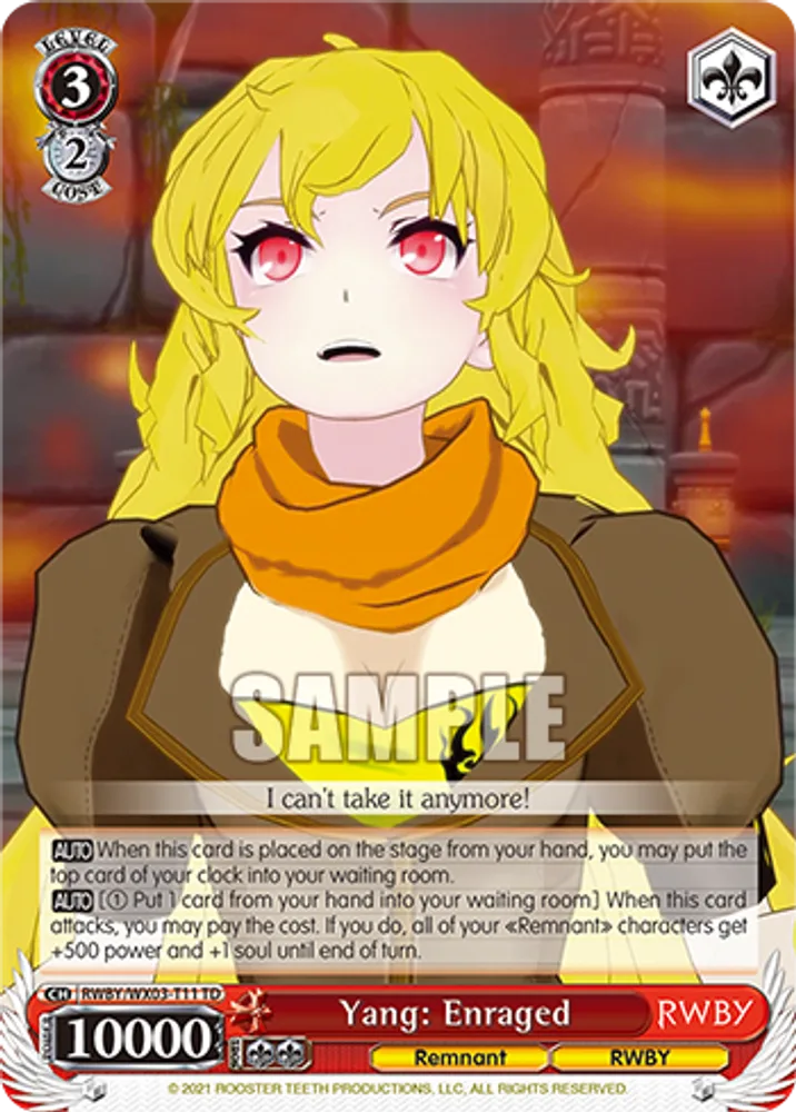 Yang: Enraged