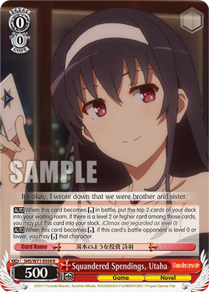 Squandered Spendings, Utaha