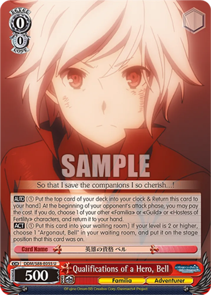 Qualifications of a Hero, Bell