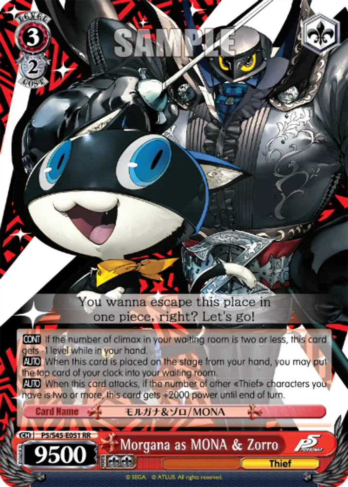 Morgana as MONA & Zorro