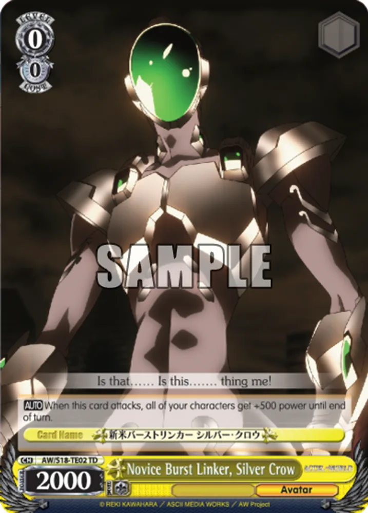 Novice Burst Linker, Silver Crow