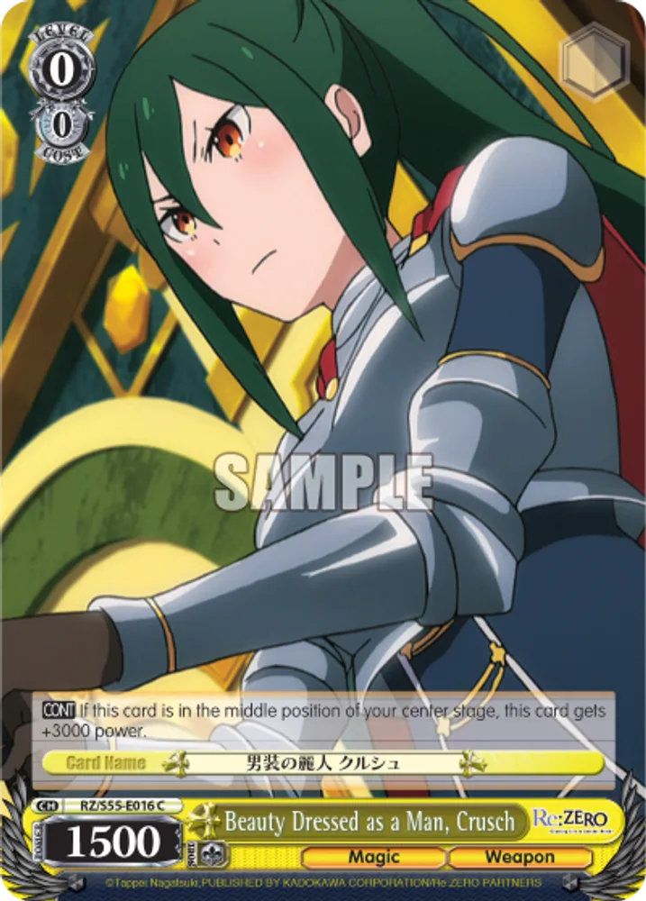 Beauty Dressed as a Man, Crusch