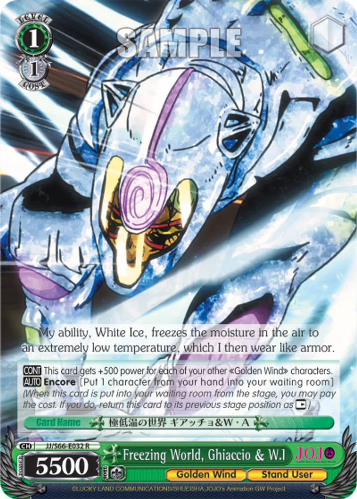 Freezing World, Ghiaccio & W.I