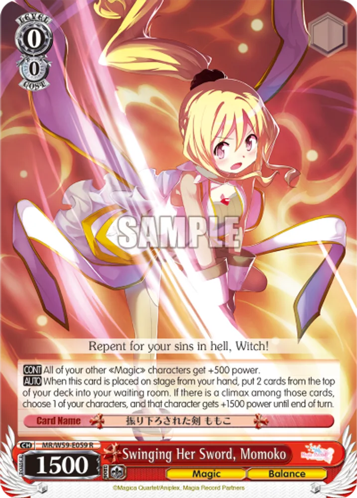 Swinging Her Sword, Momoko