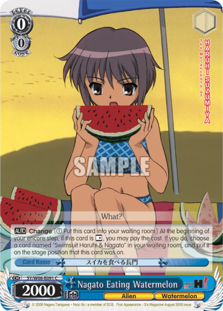 Nagato Eating Watermelon
