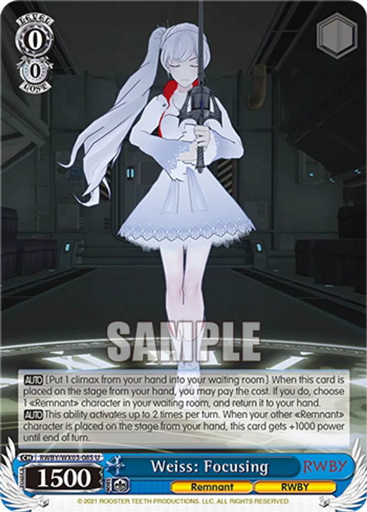 Weiss: Focusing