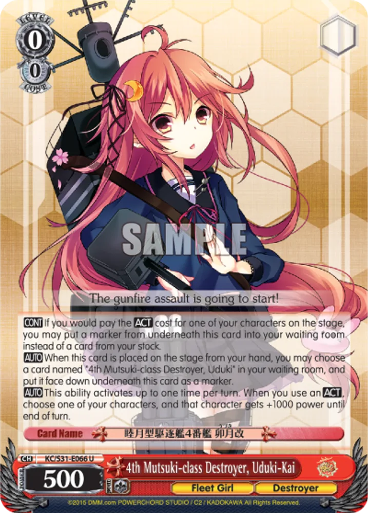 4th Mutsuki-class Destroyer, Uduki-Kai