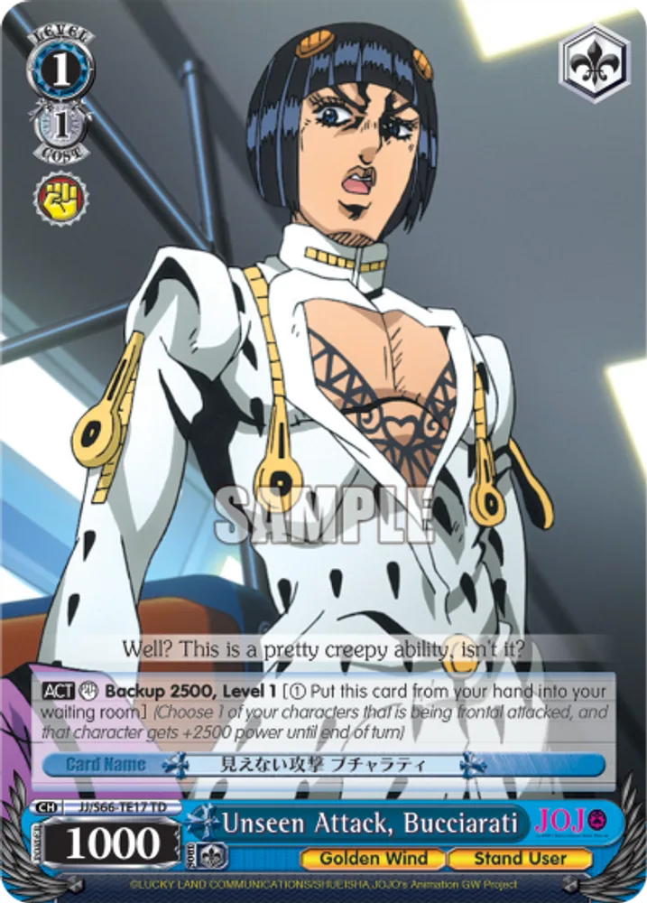 Unseen Attack, Bucciarati
