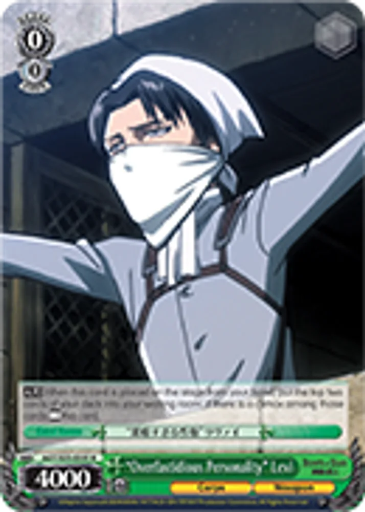 "Overfastidious Personality" Levi