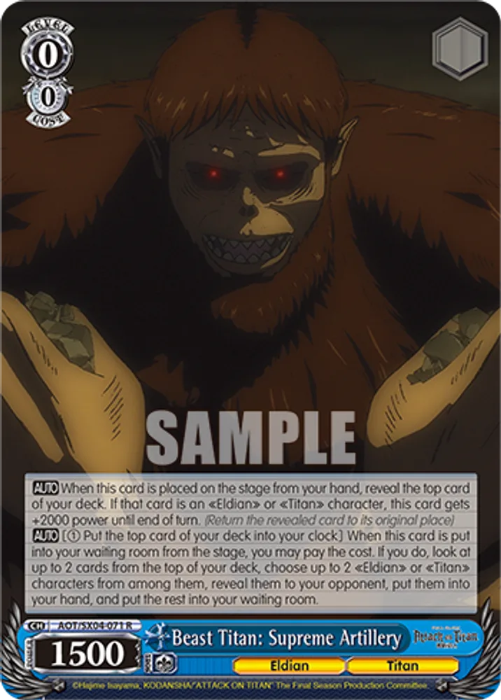 Beast Titan: Supreme Artillery