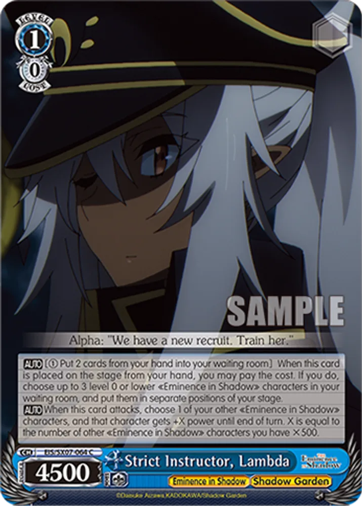 Strict Instructor, Lambda