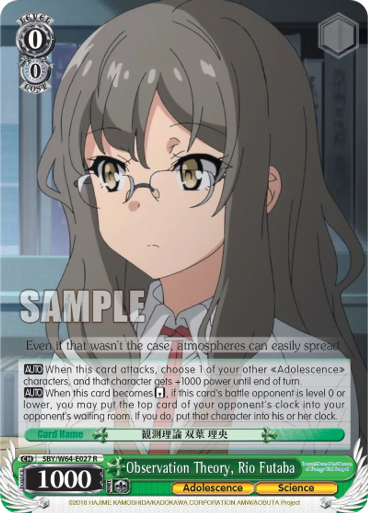 Observation Theory, Rio Futaba