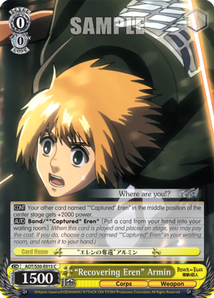 "Recovering Eren" Armin