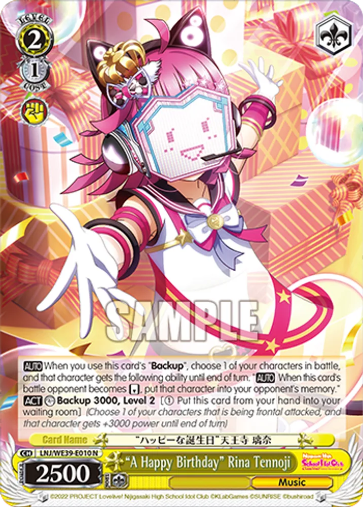 “A Happy Birthday” Rina Tennoji