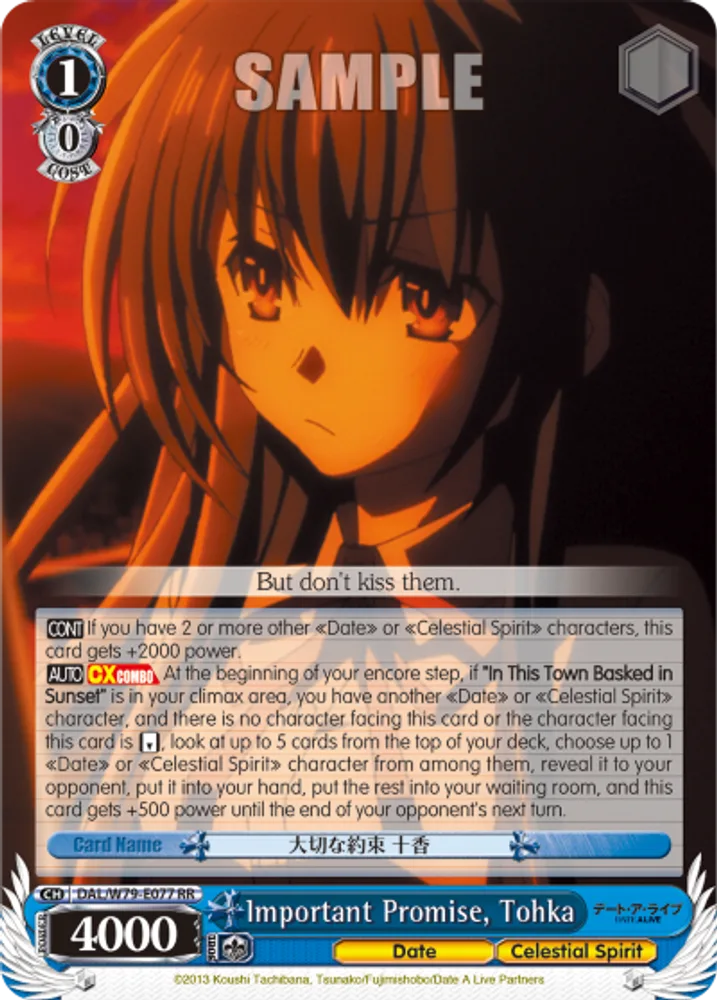 Important Promise, Tohka