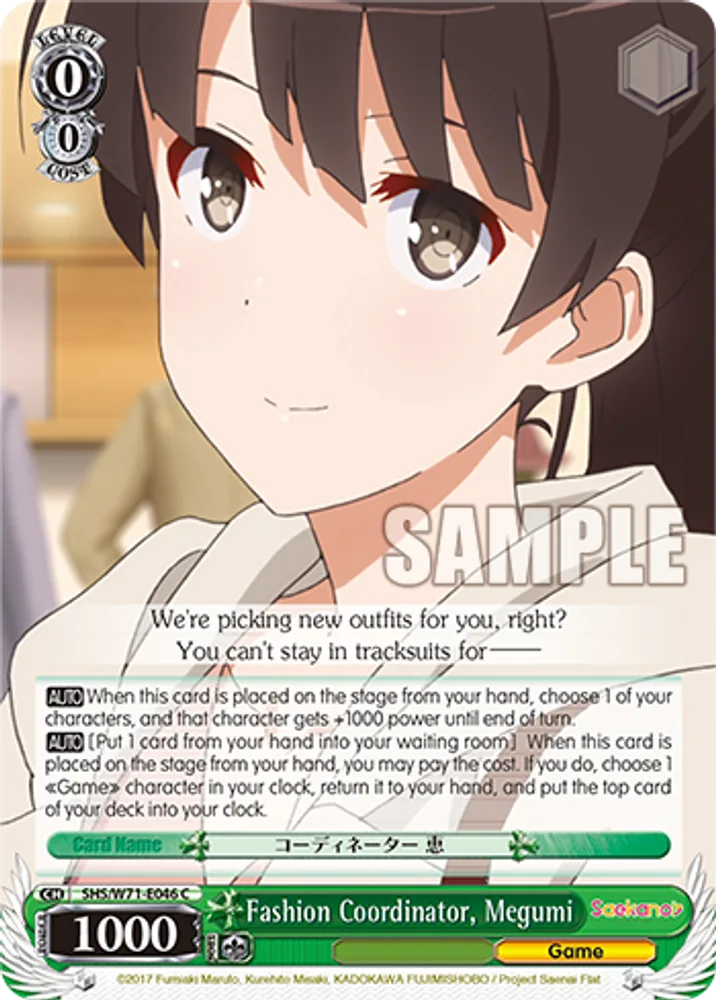 Fashion Coordinator, Megumi