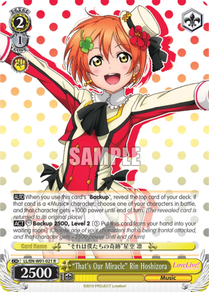 "That's Our Miracle" Rin Hoshizora