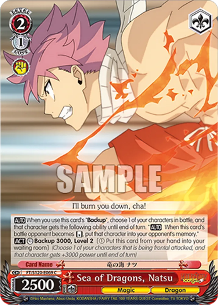 Sea of Dragons, Natsu