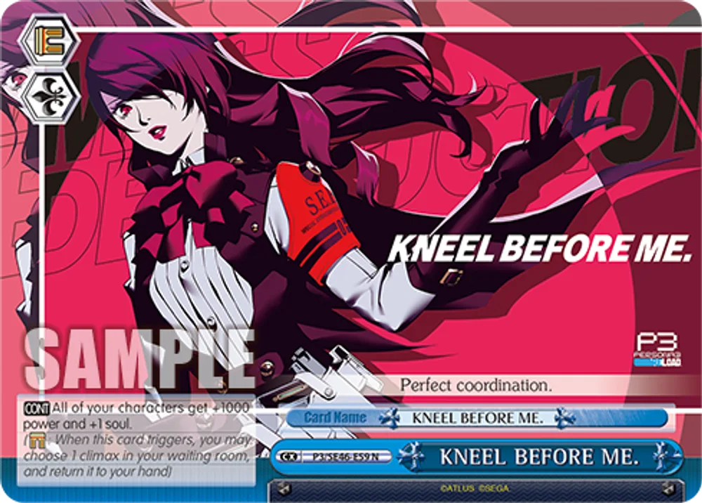 KNEEL BEFORE ME.