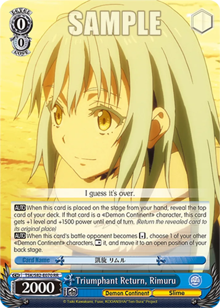 Triumphant Return, Rimuru